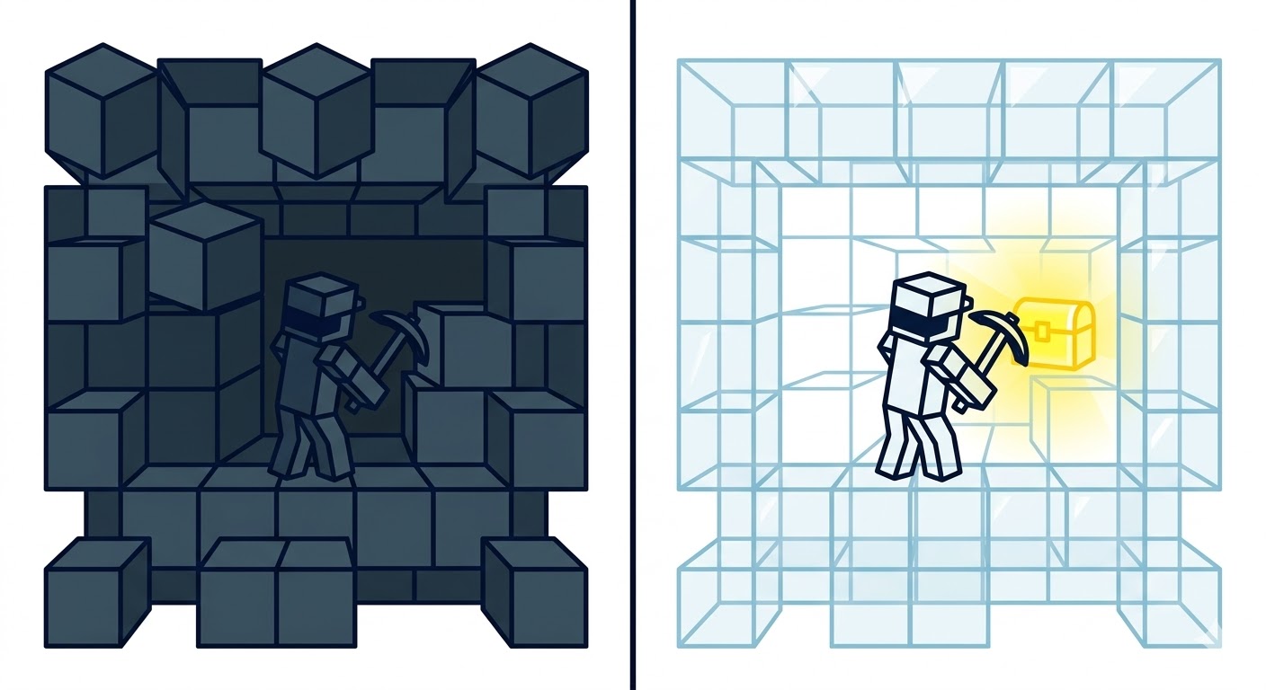 マインクラフトで表現した透明性のあるゲーム開発